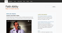 Desktop Screenshot of faithability.org